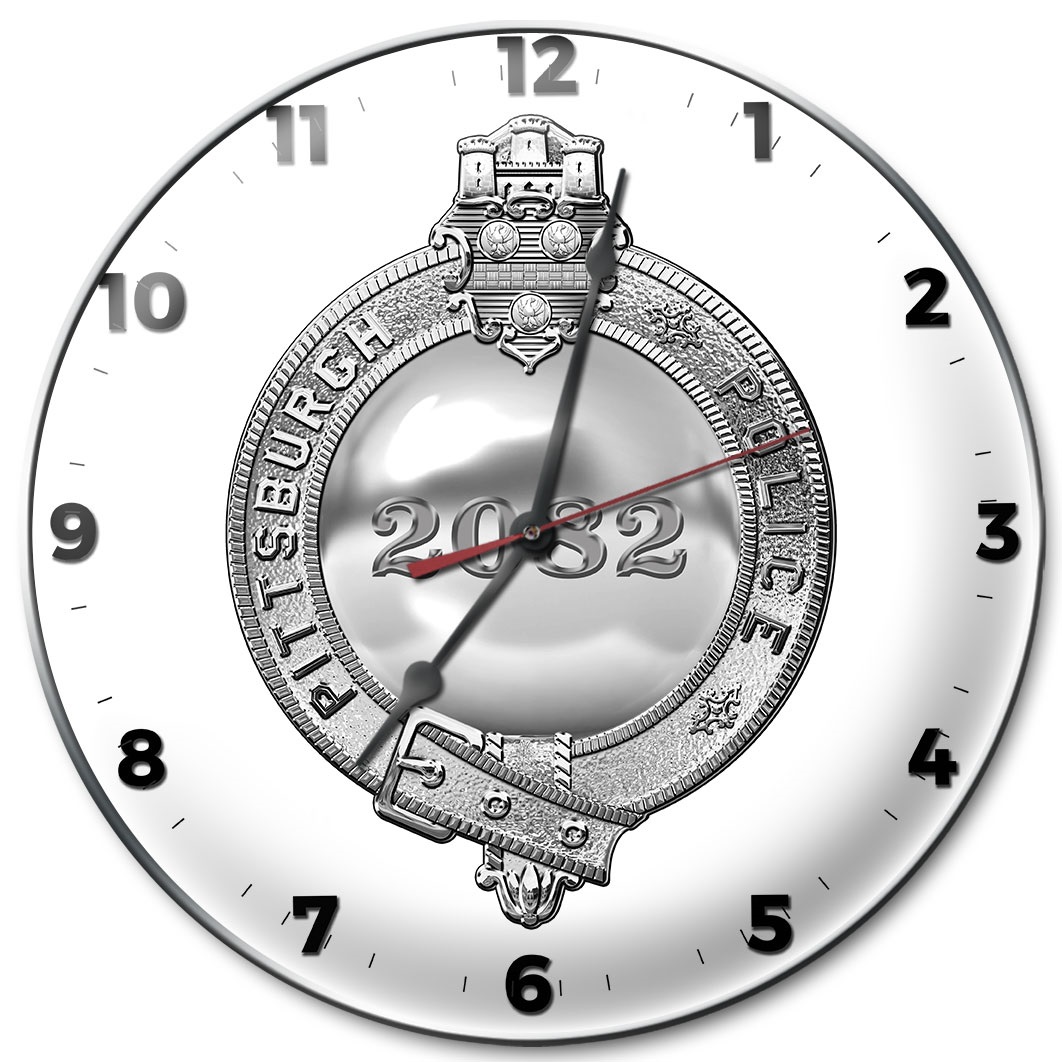 Pittsburgh Police Department (Officer) Badge Clock with your badge