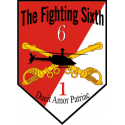 1st Squadron 6th Cavalry Fighting Sixth Decal