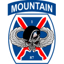 10th Mountain 87th Infantry Regiment Decal
