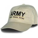 United States Army Bar Design Direct Embroidered Khaki Ball Cap