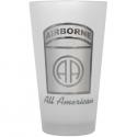 AIRBORNE ALL AMERICAN 16OZ FROSTED BEER GLASS