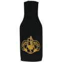Brave Rifles 3D Armored Cav Black with Yellow Puff Ink Zipper Bottle Koozie