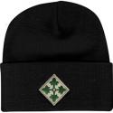 4th Infantry Division Direct Embroidered Black Watch Cap