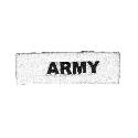 ARMY Letters Direct Embroidered White Head Band