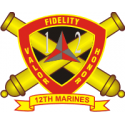 12th Marine Regiment  Decal