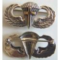 WW II Chaplain Paratrooper Wing Sterling Pin Back  