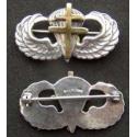 WWII Free French Paratrooper Badge Sterling w Brass GP 