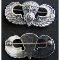 WWII Paratroop Sterling Silver Bdage USMC pin back