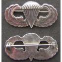 WWII Paratrooper Badge sterling silver pin back 