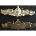 Surface Warfare Officer Badge Sterling Gold Plate 