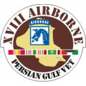 18th ABN Persian Gulf Decal