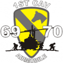 1st Cavalry Air Mobile 1969 -1970 Decal      