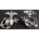 1870's USMC EGA Officer Insignia Sterling