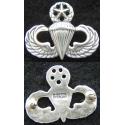 Master Paratrooper Mess Dress Badge Sterling Oxidized 