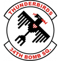 34th Bomb Squadron Decal 