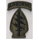 Special Forces SSI Patch Subdued with ABN Tab