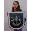 5th Special Forces (SF) Group (POST BLACK FLASH) Airborne all metal Sign  15 x 1
