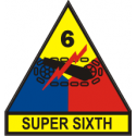 6th Armored Div Decal      