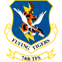 74th Tactical Fighter Squadron Decal  Flying Tigers