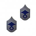 Air Force - E-9 Chief Master Sergeant Blue Enameled Rank