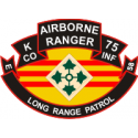 75th ABN Rangers K Company 4th ID LRP Decal