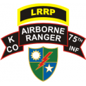 LRRP 75th Ranger Regiment K Company Decal
