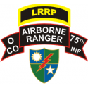 LRRP 75th Ranger Regiment O Company Decal