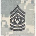 Army Command Sergeant Major Stripes Rank ACU Velcro Patch