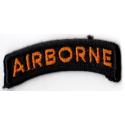 Airborne Tab Patch  Gold on Black 