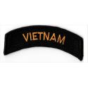 Vietnam Tab Patch Gold on Black