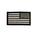 Reverse Black and White American Flag Patch