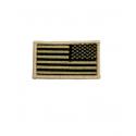Reverse Tan and Black American Flag Patch