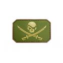 Jolly Roger OD Green/ Tan PVC Patch