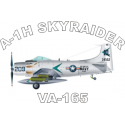 Douglas A-1H SkyRaider VA-165  Decal 
