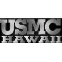USMC HAWAII PLASTIC CHROME PLATED EMBLEM