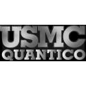 USMC QUANTICO PLASTIC CHROME PLATED EMBLEM