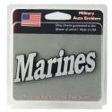 MARINES CHROME PLATED AUTO EMBLEM DECAL