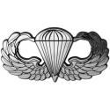 ARMY PARATROOPER WINGS CHROME PLATED AUTO EMBLEM DECAL