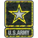 US Army Star Reflective Domed Decal