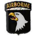 101st Airborne Reflective Domed Decal – 2.56″ x 3.25″