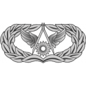 AF Civil Engineer Badge (Silver)   Decal      