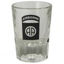 Airborne on 2 oz Clear Fluted Shot Glass
