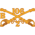 B Troop 2-106 Cavalry  Decal