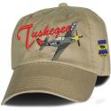 Tuskegee Airman Direct Embroidered Khaki Ball Cap