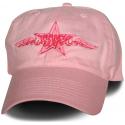 Army Wife Scroll Design Direct Embroidered Pink Ball Cap