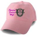 Special Forces Wife Direct Embroidered Pink Ball Cap