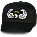 Army 101st Airborne Eagle Patch Black Ball Cap