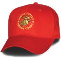 United States Marine Corps Crest Direct Embroidered Red Ball Cap