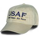 USAF United States Air Force Bar Design Direct Embroidered Khaki Ball Cap