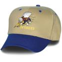 Navy SEABEES with Bee Logo Direct Embroidered Khaki with Royal Blue Bill Ball Ca